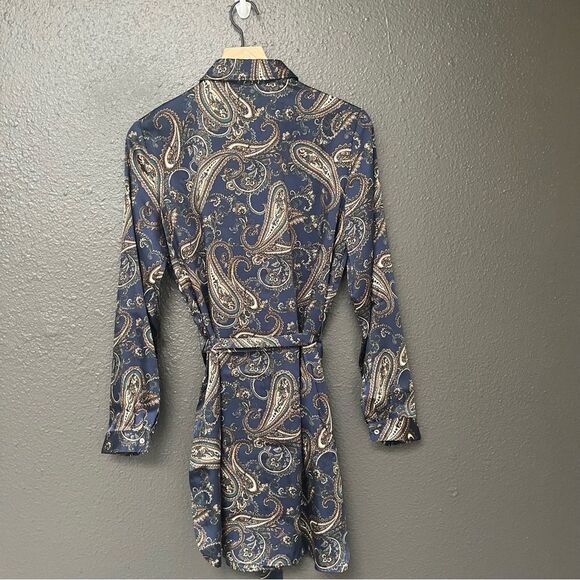 Susan Graver Regular Printed Woven Button-Front Duster w/ Belt - Picture 6 of 16